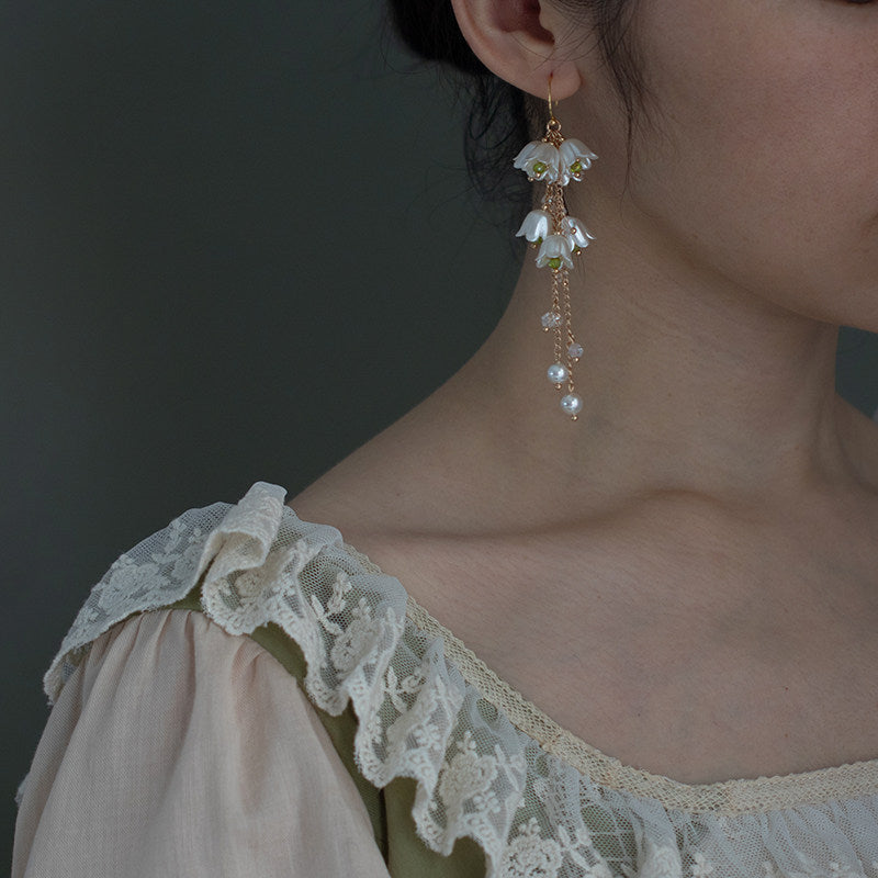 Lily of the Valley Antique Earrings | Hanfu Jewelry