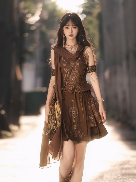 Floating Sands | Bustier with Ming Dynasty Style Mamianqun