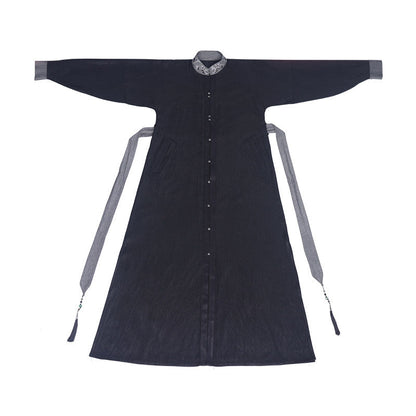 New Chinese Style Wuxia Style Collared Dress - Gongchaosheng 共潮生