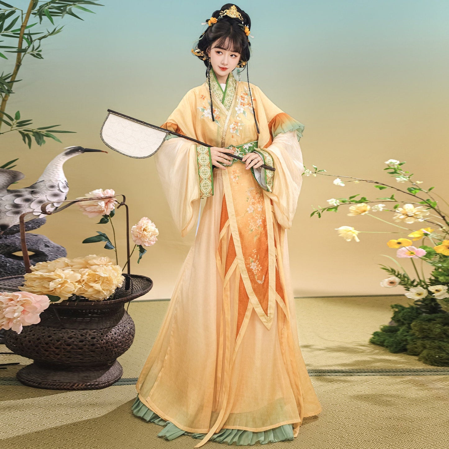 Wei Jin Dynasty Qiyao Ruqun Hanfu | Qiuxiang 秋香