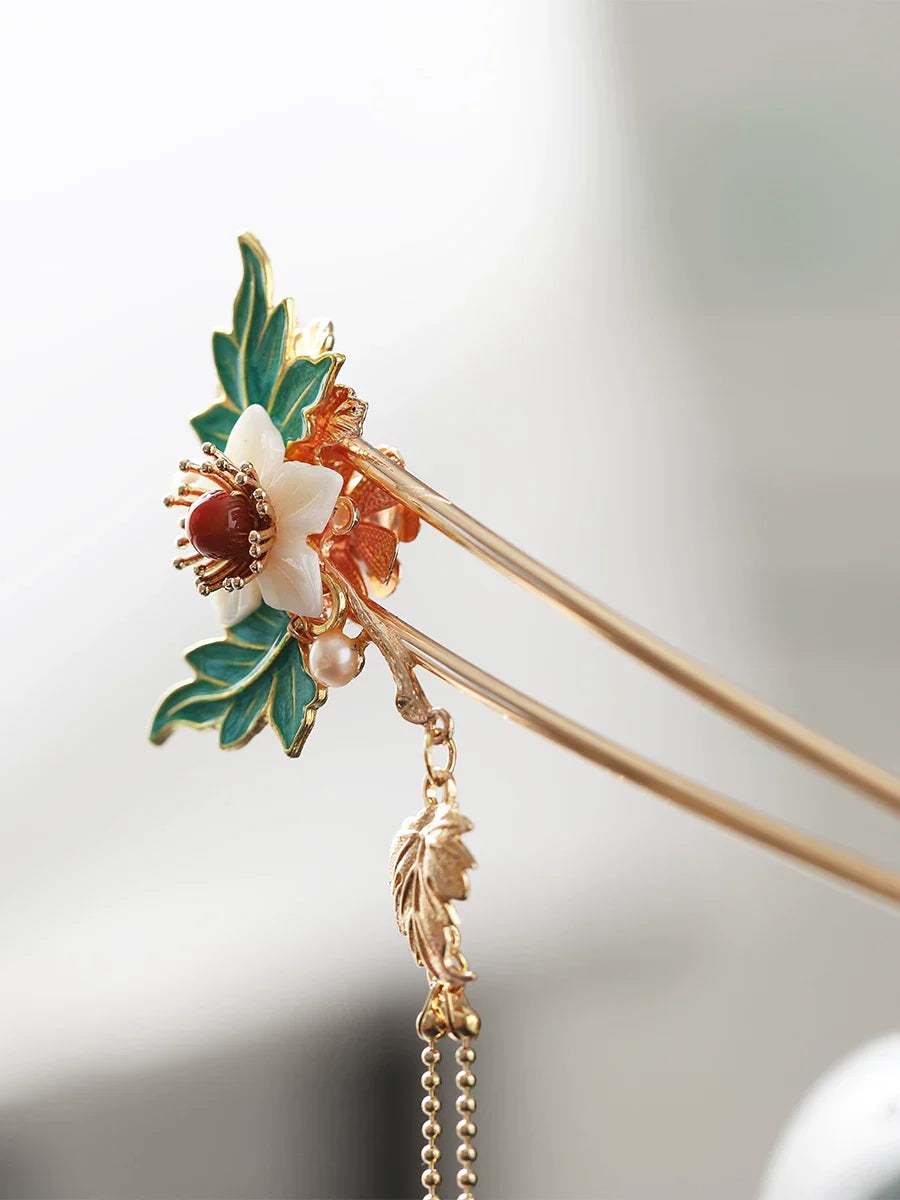 Late Autumn Pavilion Hair Stick | Ancient Chinese Hair Accessory