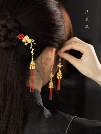 Lucky Knots Antique Earrings | Hanfu Jewelry
