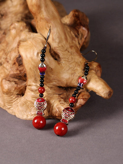 Little Scarlet Fish Earrings | Cheongsam Jewelry