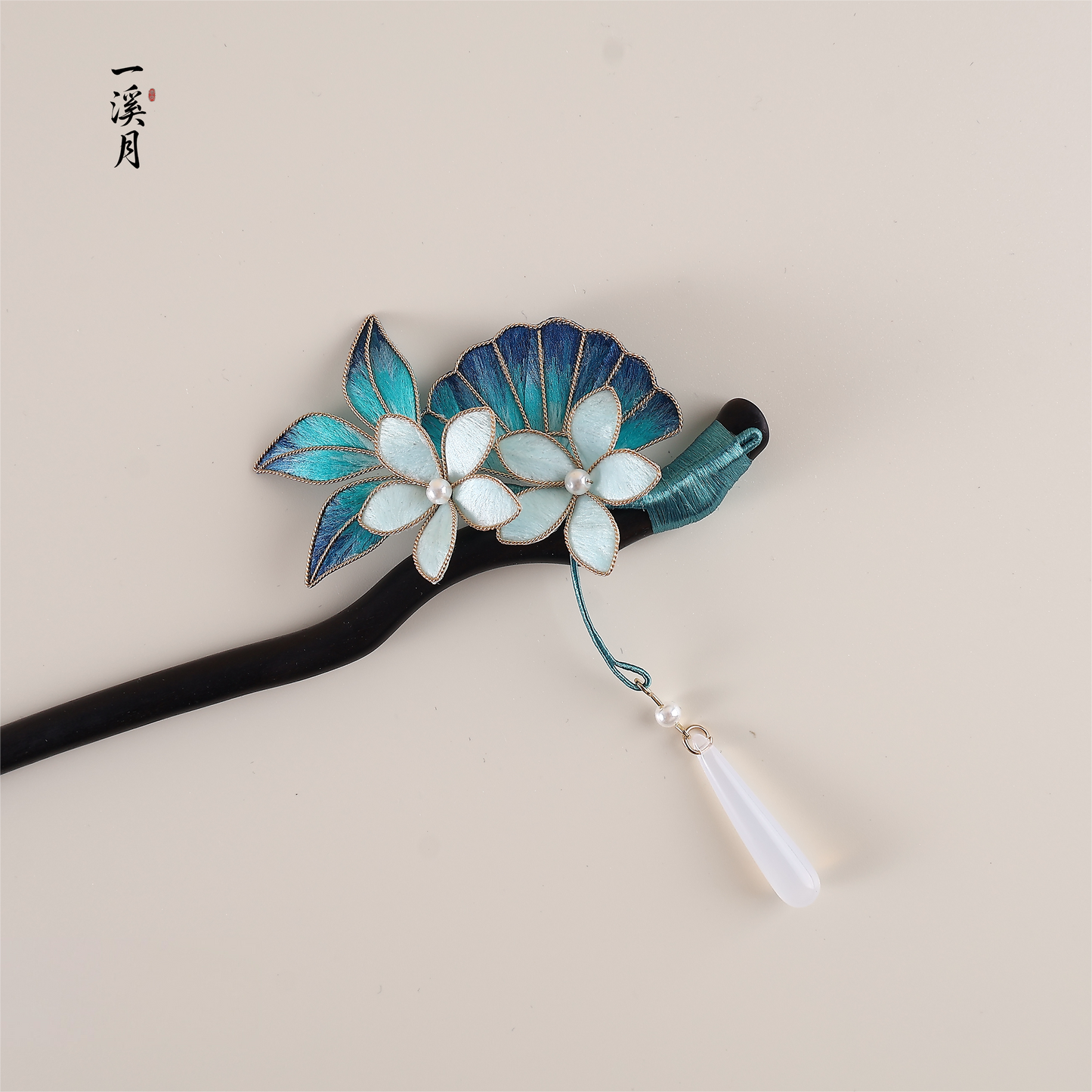 Deep Sea Floral Hair Stick | Traditional Chinese Hair Accessory