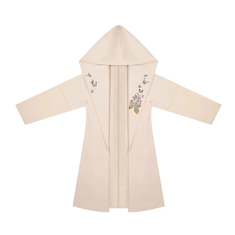 Song Dynasty Modern Hanfu Set with Hooded Jacket and Spiral Skirt - Fangfei 芳菲 (Preorder)