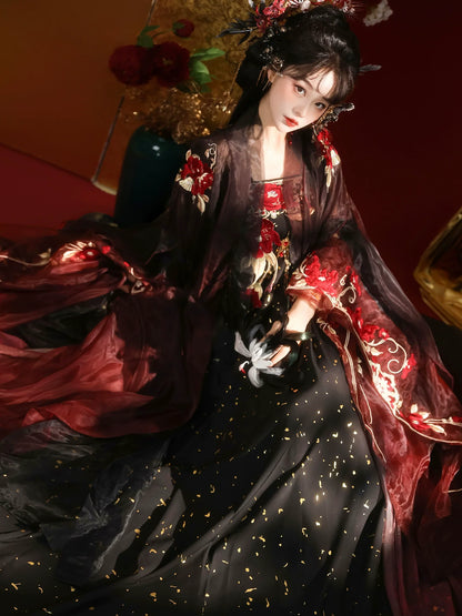 Moonset Stars 月落星辰 - Tang Dynasty Style Qixiong Ruqun (Preorder)