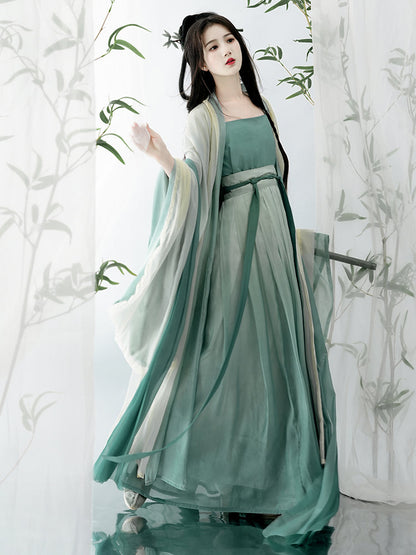 Qing Dai 青黛 - Song Dynasty Style Qiyao Ruqun Hanfu