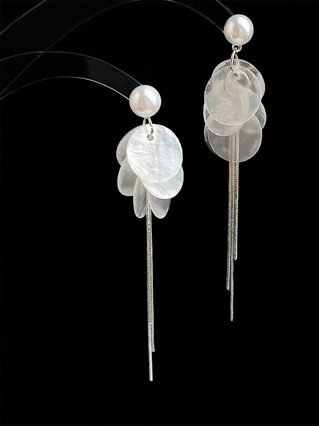 Pearls and Shells Earrings | Hanfu Jewelry