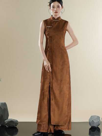 Modern Ode-Inspired Qipao Dress | New Chinese Style Slim Cheongsam