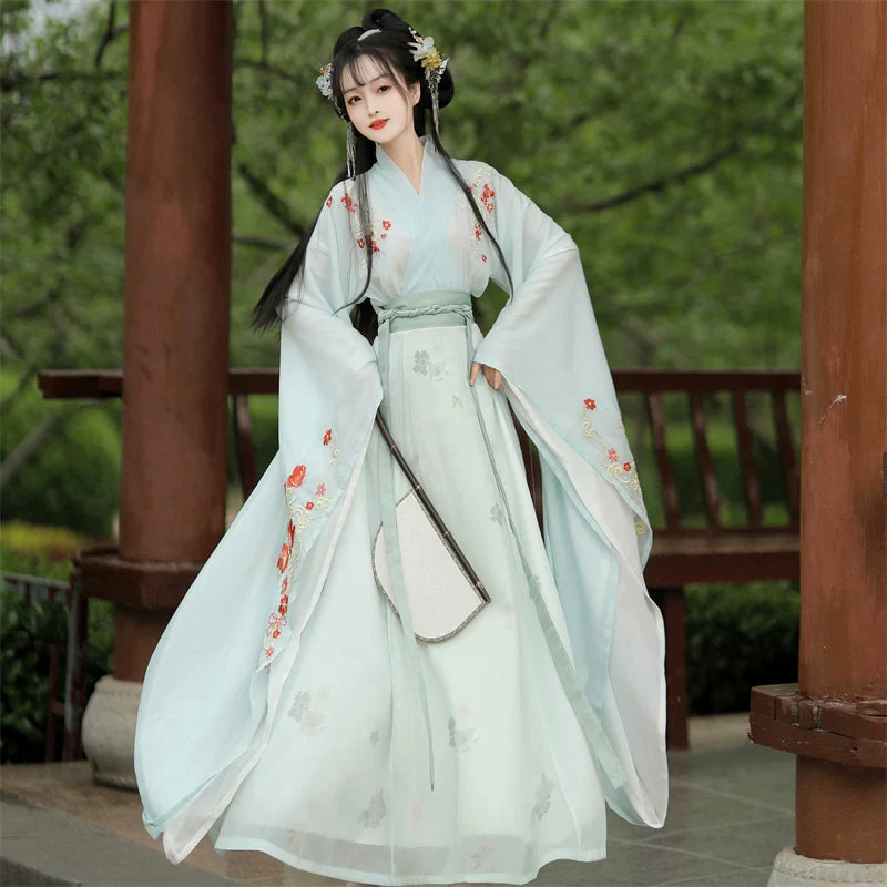 Wei Jin Dynasty Qiyao Ruqun Hanfu | Plum Blossom