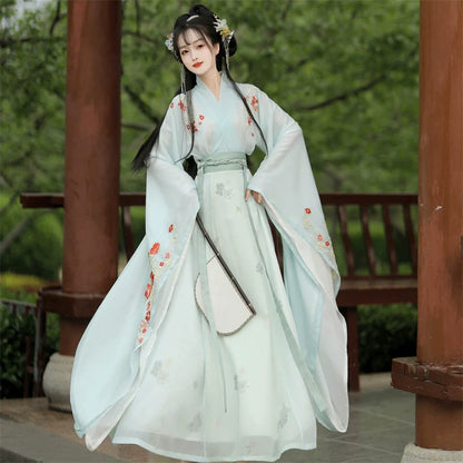 Wei Jin Dynasty Qiyao Ruqun Hanfu | Plum Blossom