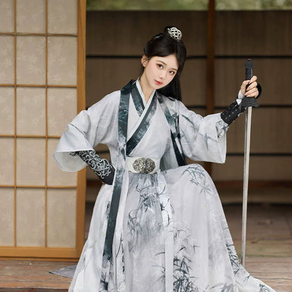 Wei Jin Dynasty Qiyao Ruqun Hanfu | Seeking Tranquility 寻幽