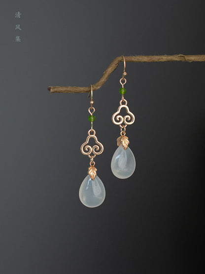 Clouds and Droplets Antique Earrings | Hanfu Jewelry