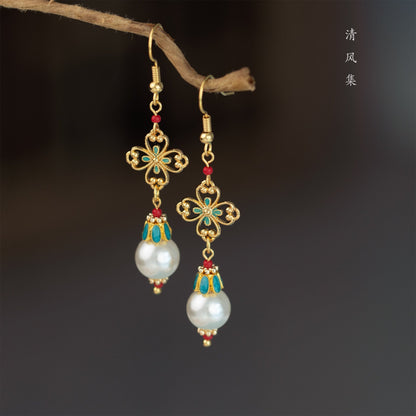 Joy of Life Antique Earrings | Hanfu Jewelry