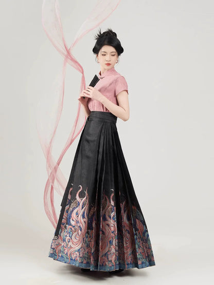 Chinese Blouse & Mamian Skirt Outfit | Nine Tails 九尾