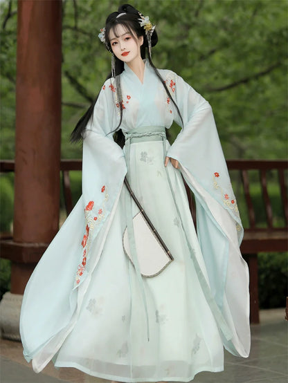 Wei Jin Dynasty Qiyao Ruqun Hanfu | Plum Blossom