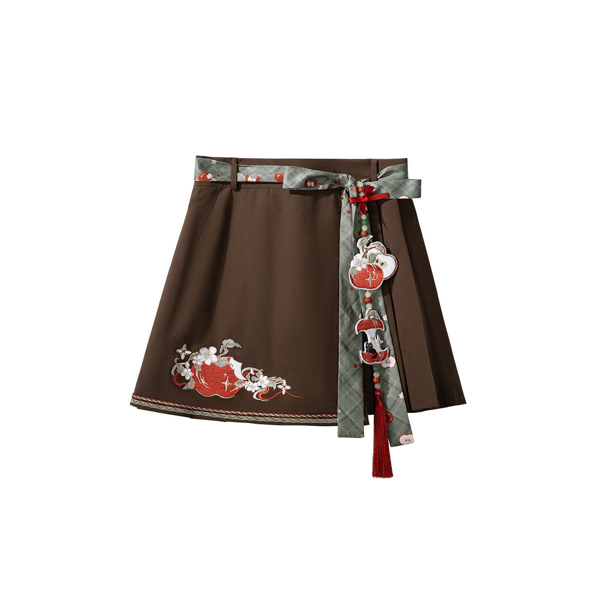 Little Apple | Modern Chinese Hanfu Set with Strap Top and Skirt