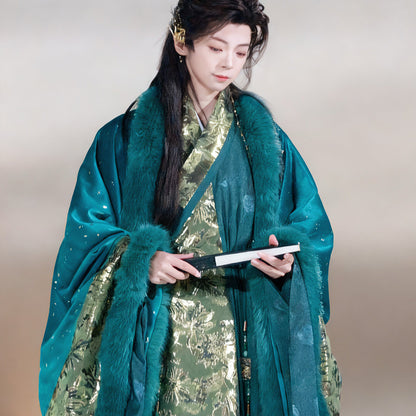 Langya | Song Dynasty Men Cross Collar Hanfu Robe and Coat