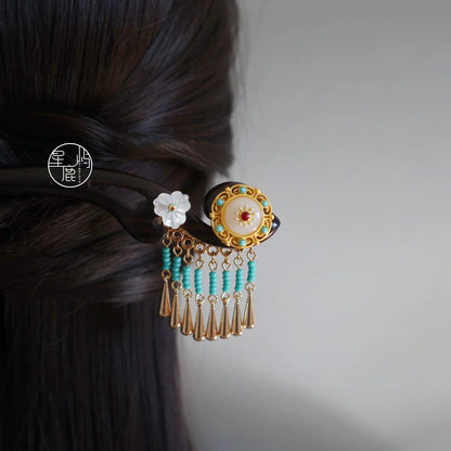 Flowing Jade Hair Stick | Traditional Chinese Hair Accessory