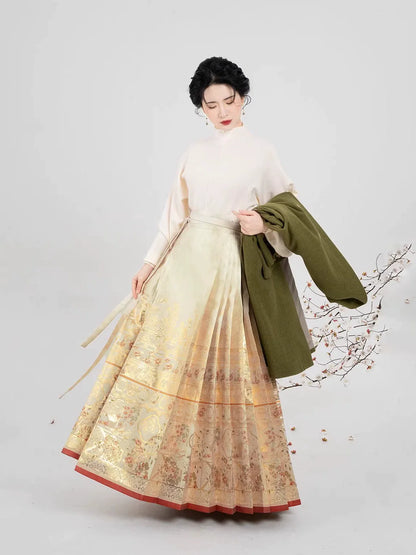 Chinese Jacket & Mamian Skirt Outfit | Windows Herbs 梅窗百草