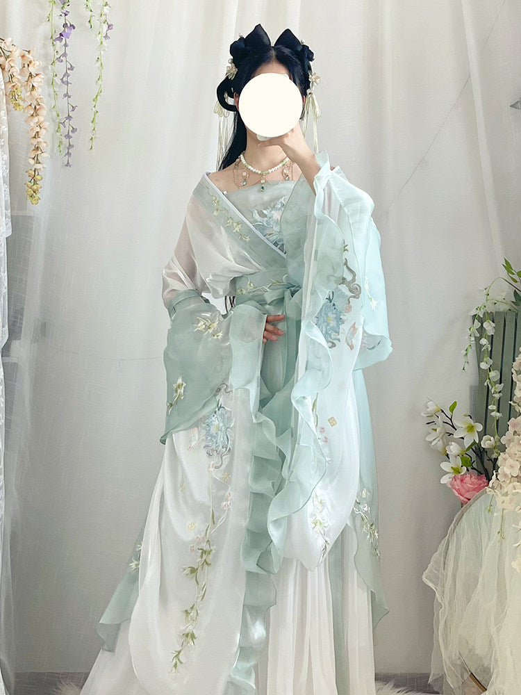 Wei Jin Dynasty Qiyao Ruqun Hanfu | Jieyou 解忧