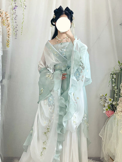 Wei Jin Dynasty Qiyao Ruqun Hanfu | Jieyou 解忧