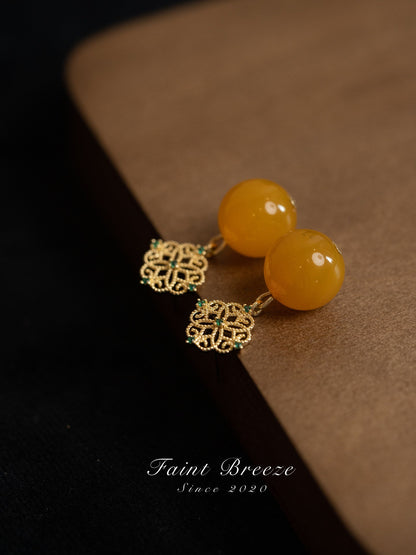 Oriental Autumn Foliage Earrings | Hanfu Jewelry