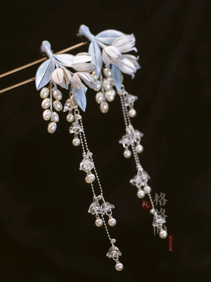 Hair Clips: Lily of the Valley