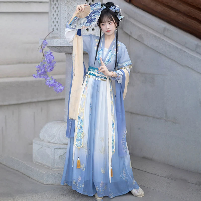 Belling Flower 拂铃花 - Tang Dynasty Style Beizi Qiyao Ruqun