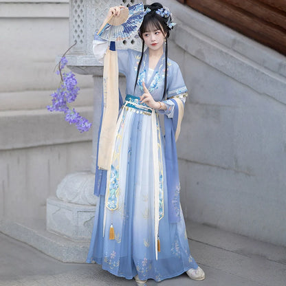 Belling Flower 拂铃花 - Tang Dynasty Style Beizi Qiyao Ruqun