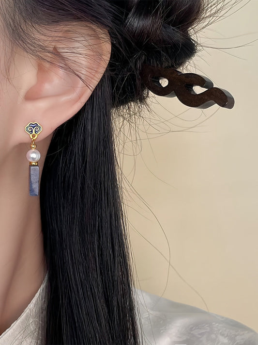 Auspicious Clouds earrings — cheongsam jewelry