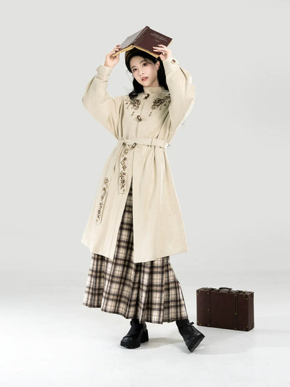 Chinese Blouse & Mamian Skirt Outfit | Pine Cone Tart 松果挞