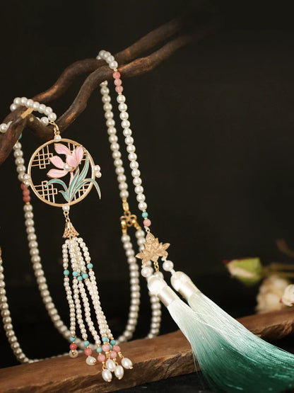 Little Orchid Chinese Style Necklace
