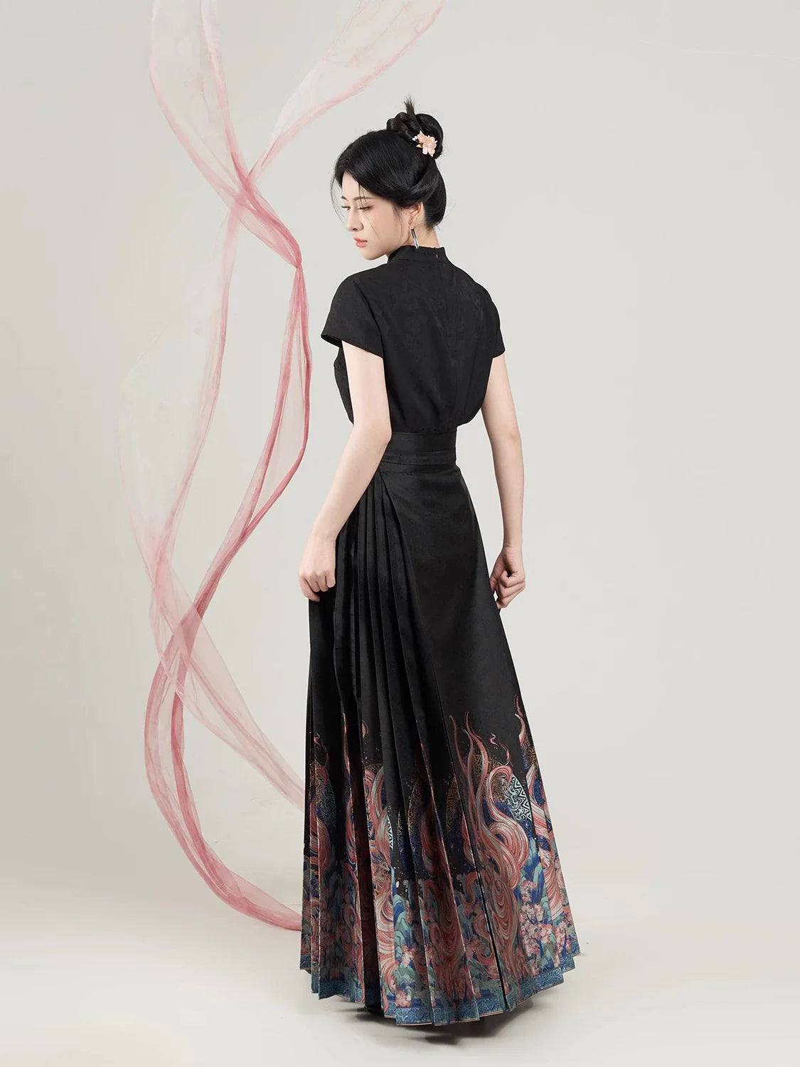 Chinese Blouse & Mamian Skirt Outfit | Nine Tails 九尾