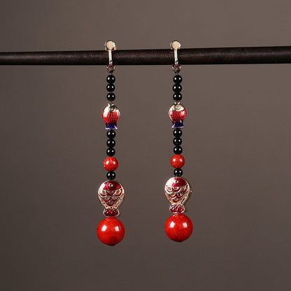 Little Scarlet Fish Earrings | Cheongsam Jewelry