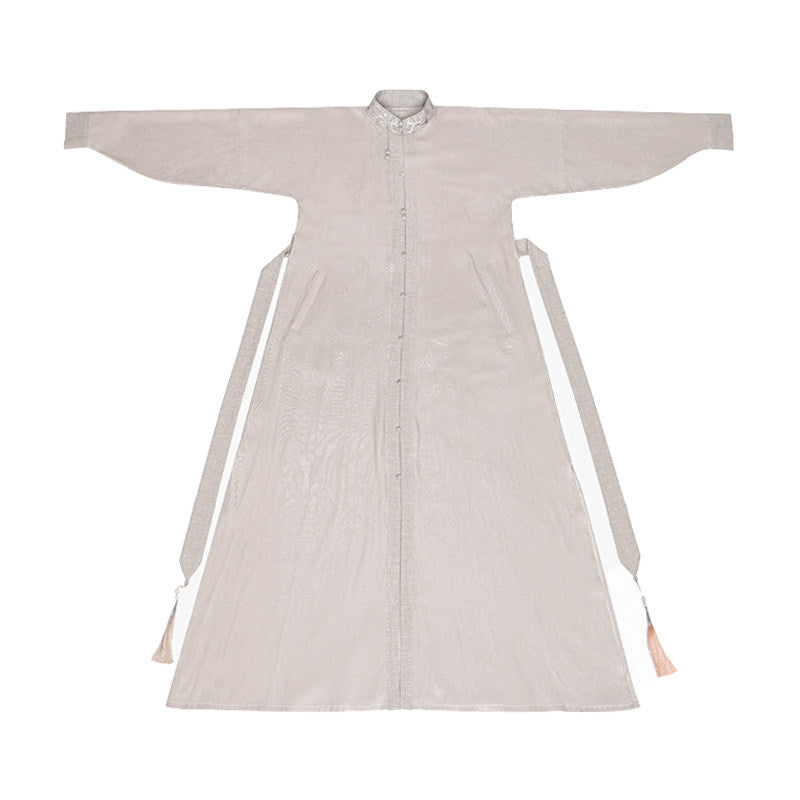 New Chinese Style Wuxia Style Collared Dress - Gongchaosheng 共潮生
