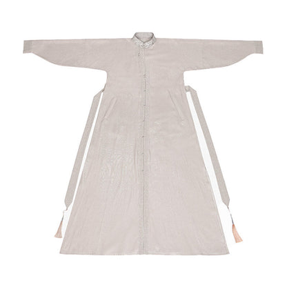 New Chinese Style Wuxia Style Collared Dress - Gongchaosheng 共潮生