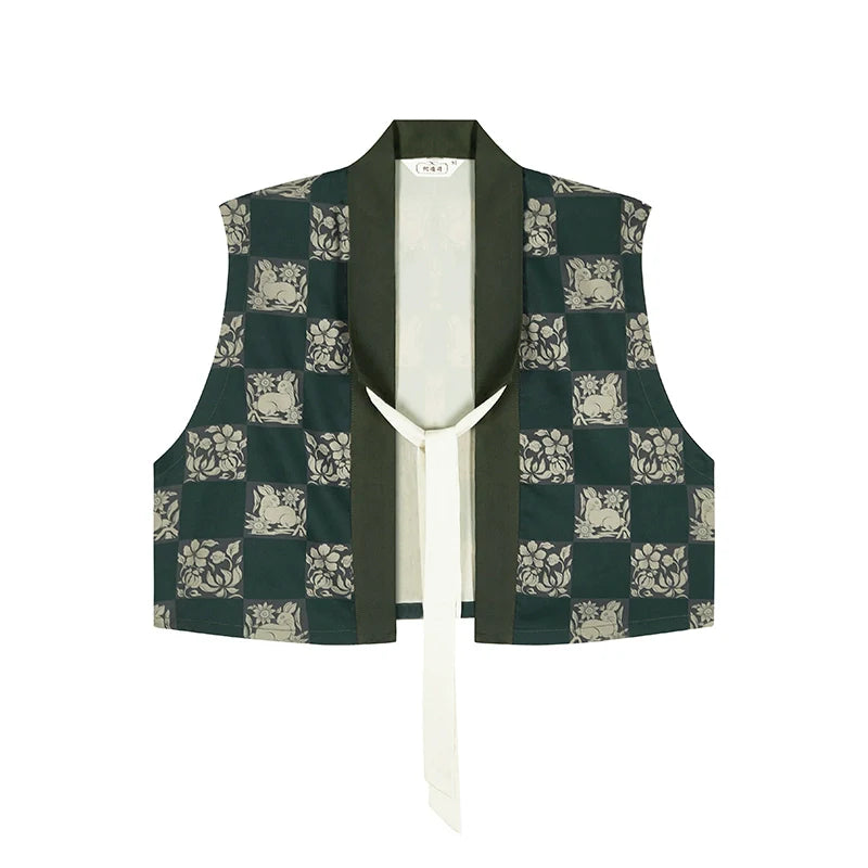Tang Dynasty Modern Hanfu Set with Beizi Overlay & Flowing Eight-Panel Skirt - Baina 百纳 (Preorder)