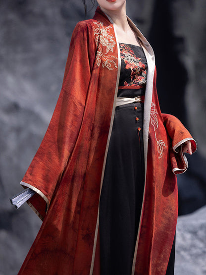 Song Dynasty Modern Hanfu Beizi Jacket and Wrap Skirt - Nirvana 涅槃 (Preorder)