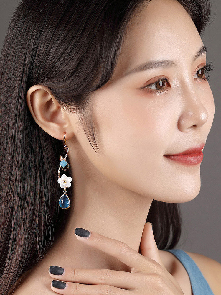 Water Lily Earrings | Cheongsam Jewelry