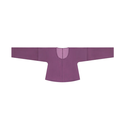 Tang Dynasty Modern Hanfu Set with Beizi Overlay & Flowing Eight-Panel Skirt - Taro Grape 紫芋葡萄 (Preorder)