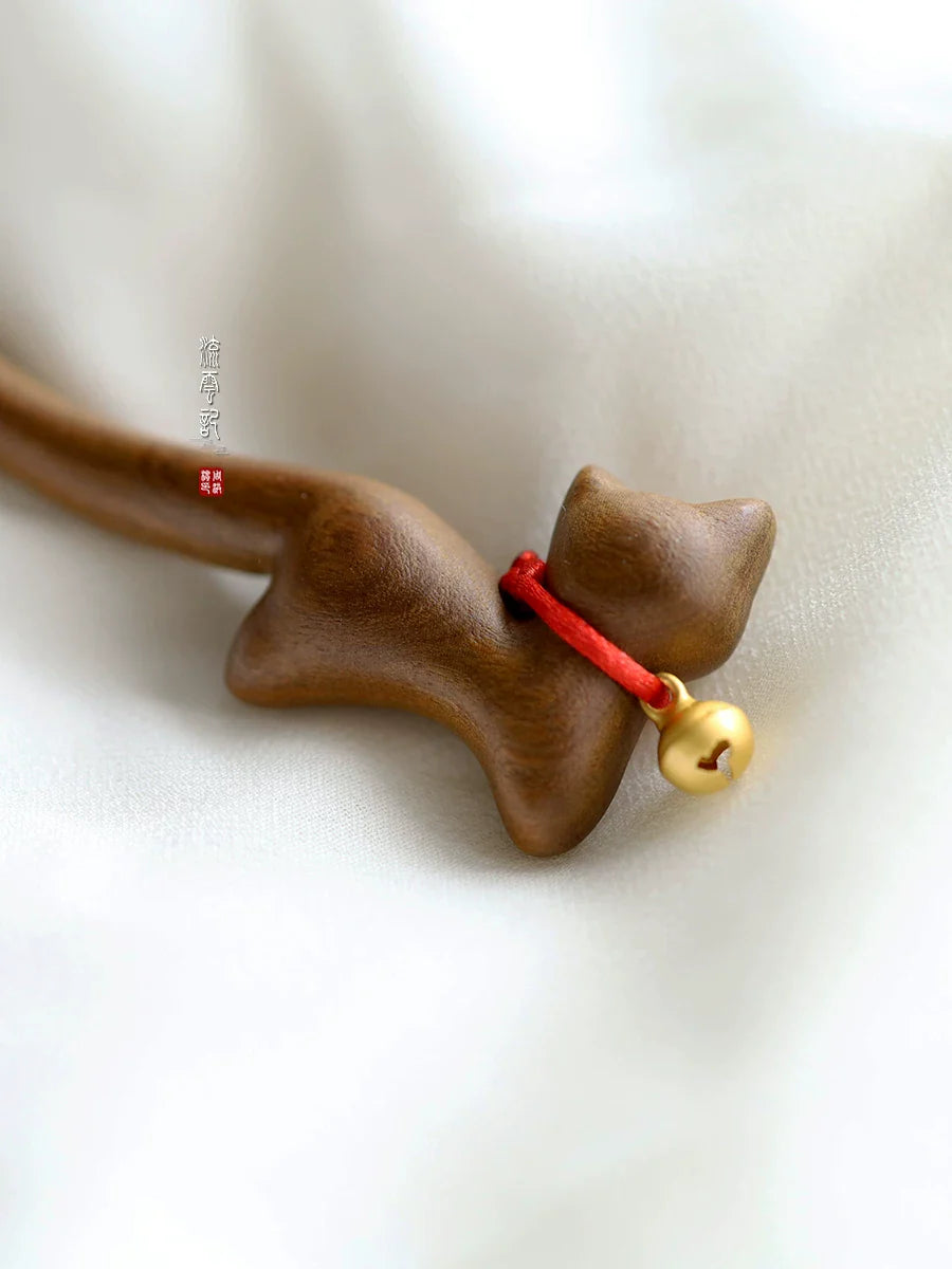 Dingdang Cat Hair Stick | Ancient Chinese Hair Accessory