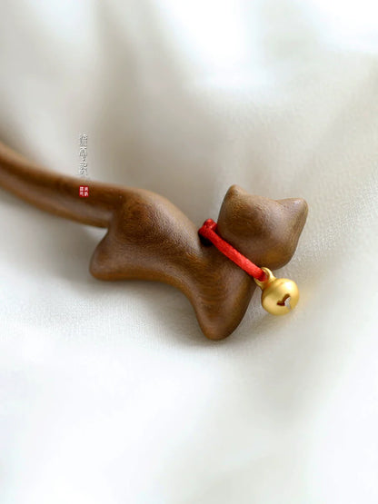Dingdang Cat Hair Stick | Ancient Chinese Hair Accessory