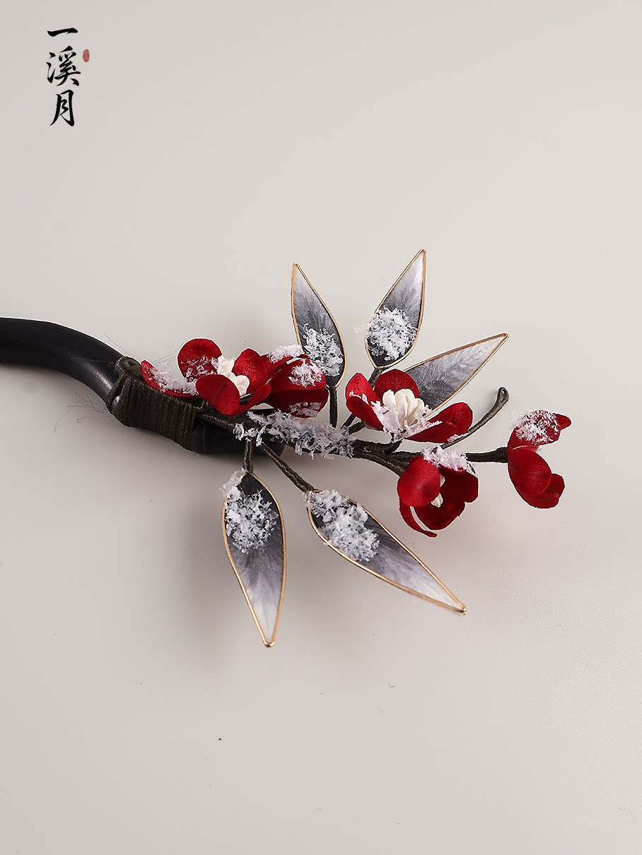 Falling Snow and Plum Blossom Hair Stick | Hanfu Hair Accessory