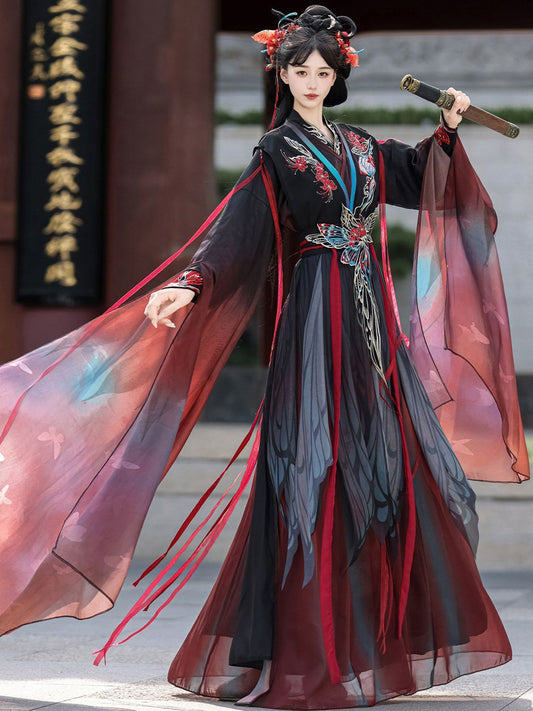 Wei Jin Dynasty Qiyao Ruqun Hanfu | Pojian 破茧