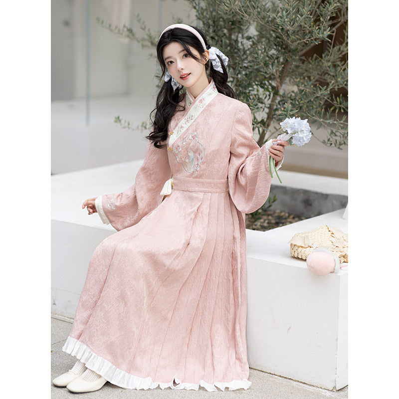 New Chinese Style Spring Dress - A Bite of Peach 一口桃叽 (Preorder)