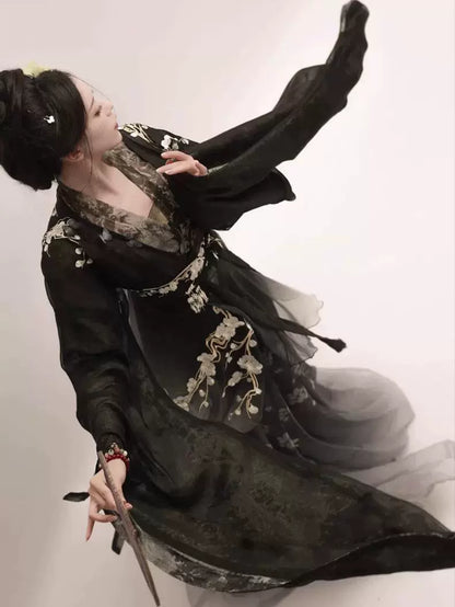 Wei Jin Dynasty Qiyao Ruqun Hanfu | Unstained 不染尘