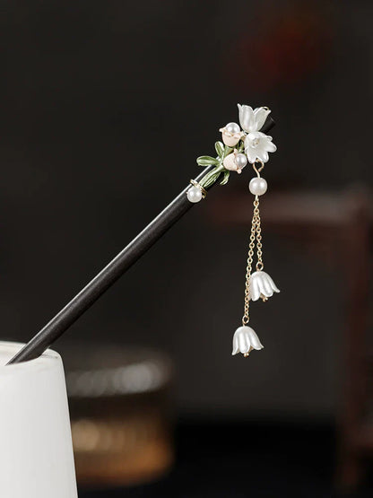 Linglan Pearl Hair Stick | Ancient Chinese Hair Accessory