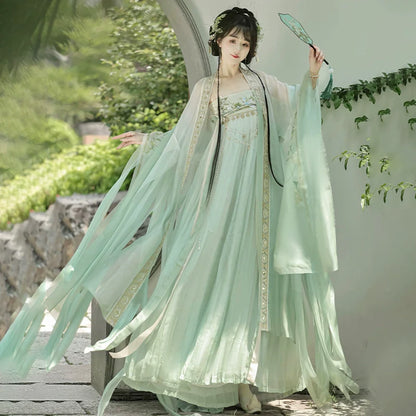 Qinghe 清荷 - Tang Dynasty Style Hanfu Dress Heziqun