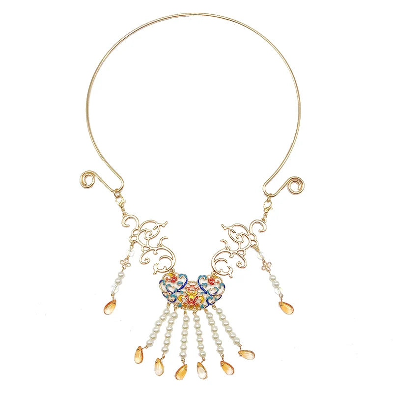 Burning Bright Dunhuang Style Necklace